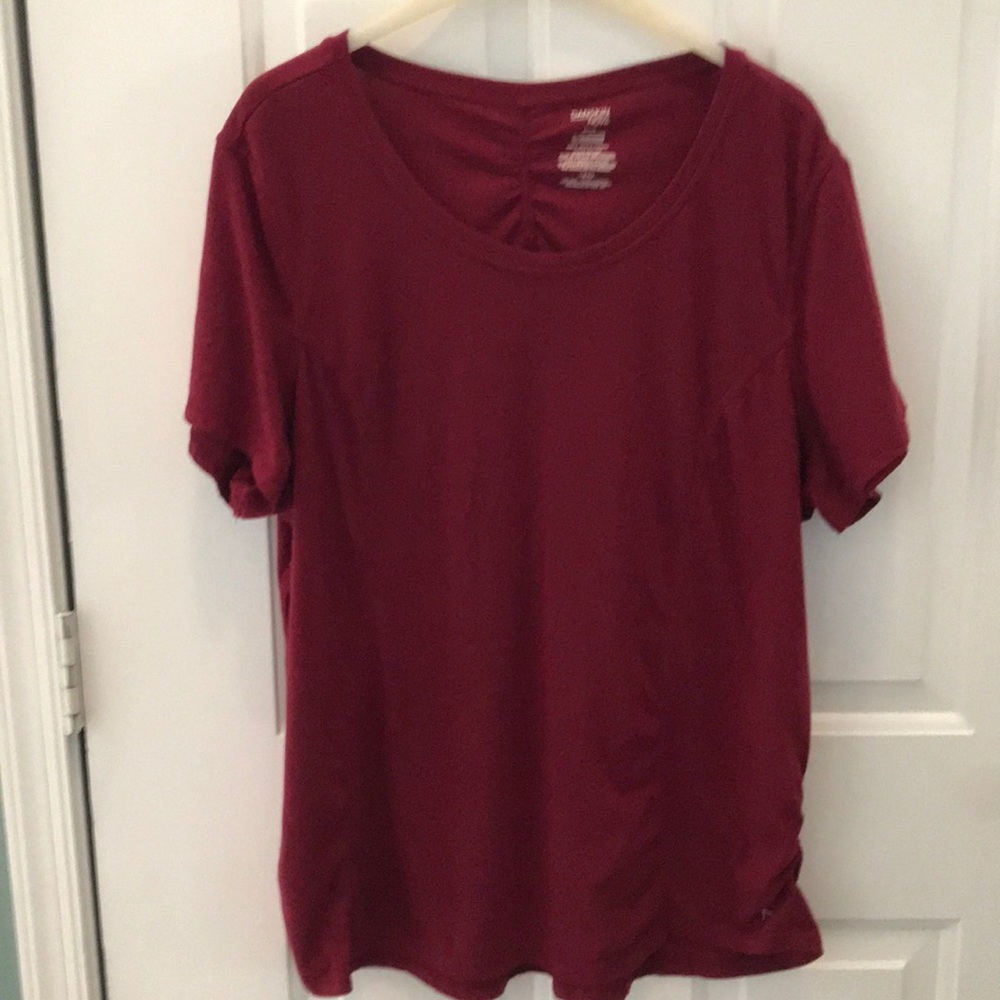 Maroon Tee workout shirt